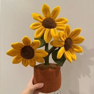 Jellycat Amuseables Sunflower NWT VHTF